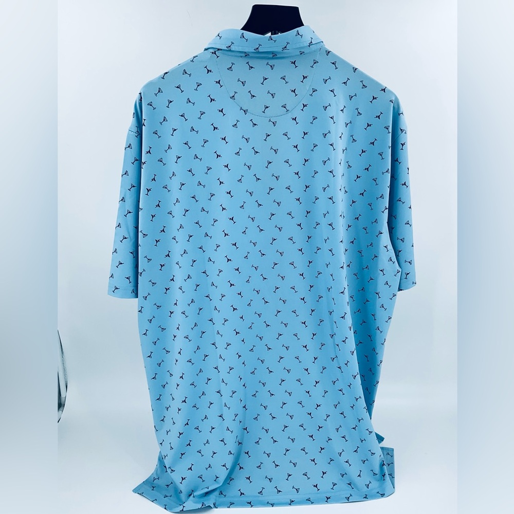 RARE! Horn Legend Powder Blue Ole Miss "Rebs" Manhattan Polo - XL - NWT - Picture 4 of 7